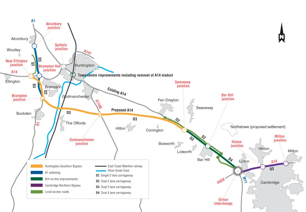 Cambridgeshire County Council – A14 Ellington to Fen Ditton Scheme